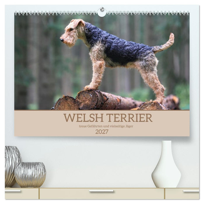 Welsh Terrier - treue Gefährten und vielseitige Jäger (CALVENDO Premium Wandkalender 2027)