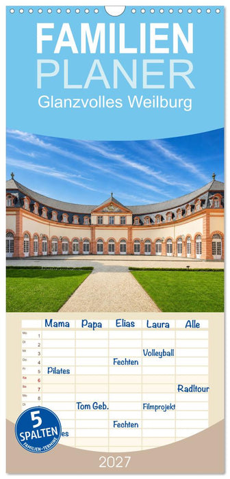 Glanzvolles Weilburg (CALVENDO Familienplaner 2027)