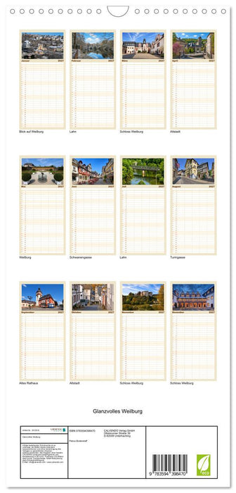 Glanzvolles Weilburg (CALVENDO Familienplaner 2027)