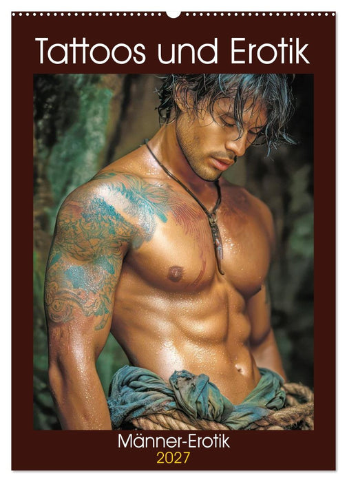 Tattoos und Erotik - Männer-Erotik (CALVENDO Wandkalender 2027)