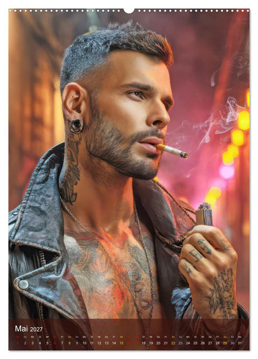 Tattoos und Erotik - Männer-Erotik (CALVENDO Wandkalender 2027)