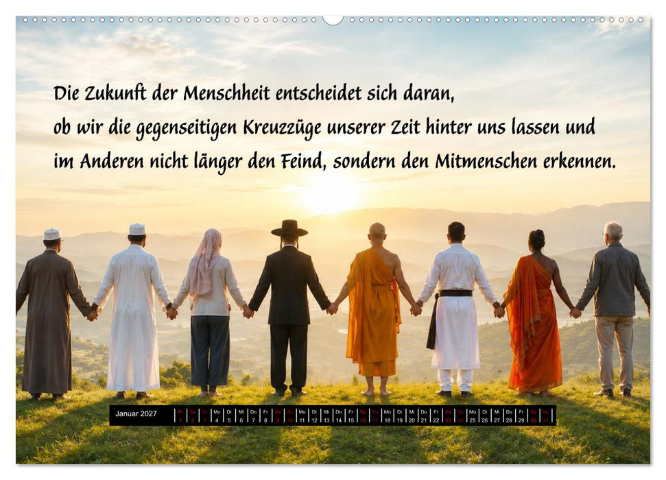 Weisheit, Mut und Menschlichkeit (CALVENDO Wandkalender 2027)