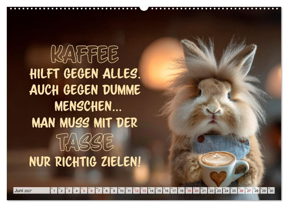 Kaninchen - Hoppel dich locker (CALVENDO Premium Wandkalender 2027)