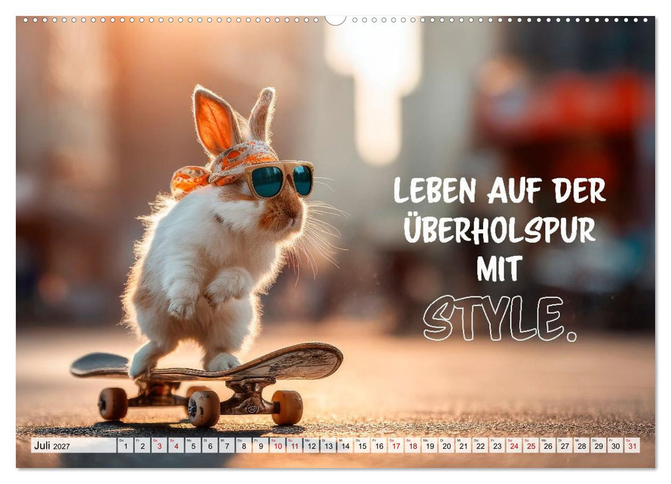 Kaninchen - Hoppel dich locker (CALVENDO Premium Wandkalender 2027)