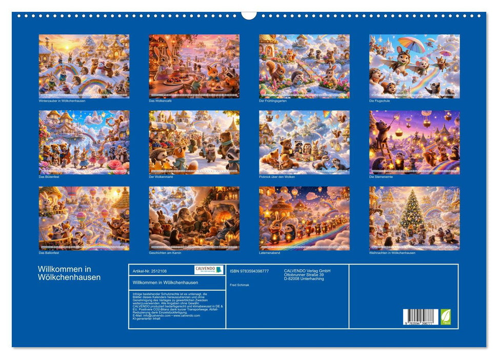 Willkommen in Wölkchenhausen (CALVENDO Wandkalender 2027)