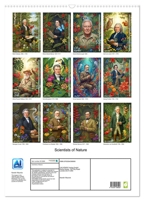 Scientists of Nature (CALVENDO Monthly Calendar 2027)