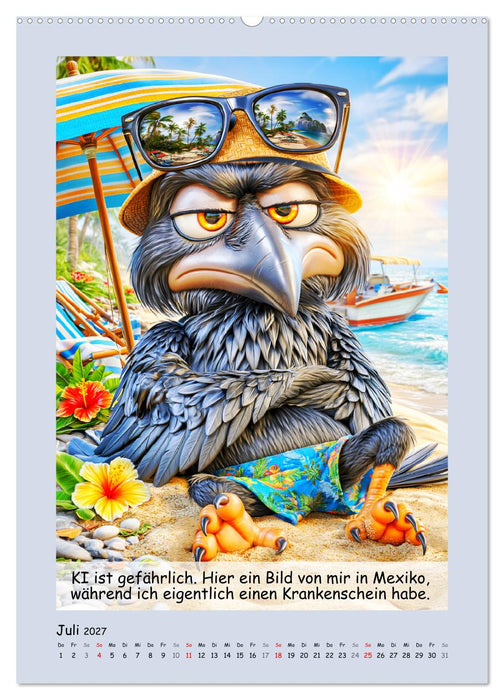 Gemeine Raben. Moralisch flexibel und frech (CALVENDO Premium Wandkalender 2027)
