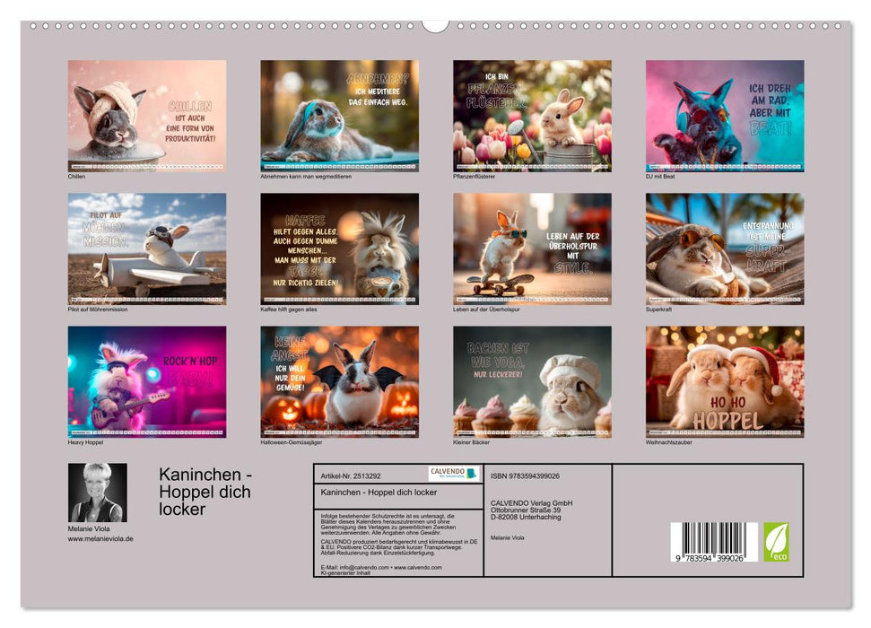 Kaninchen - Hoppel dich locker (CALVENDO Wandkalender 2027)
