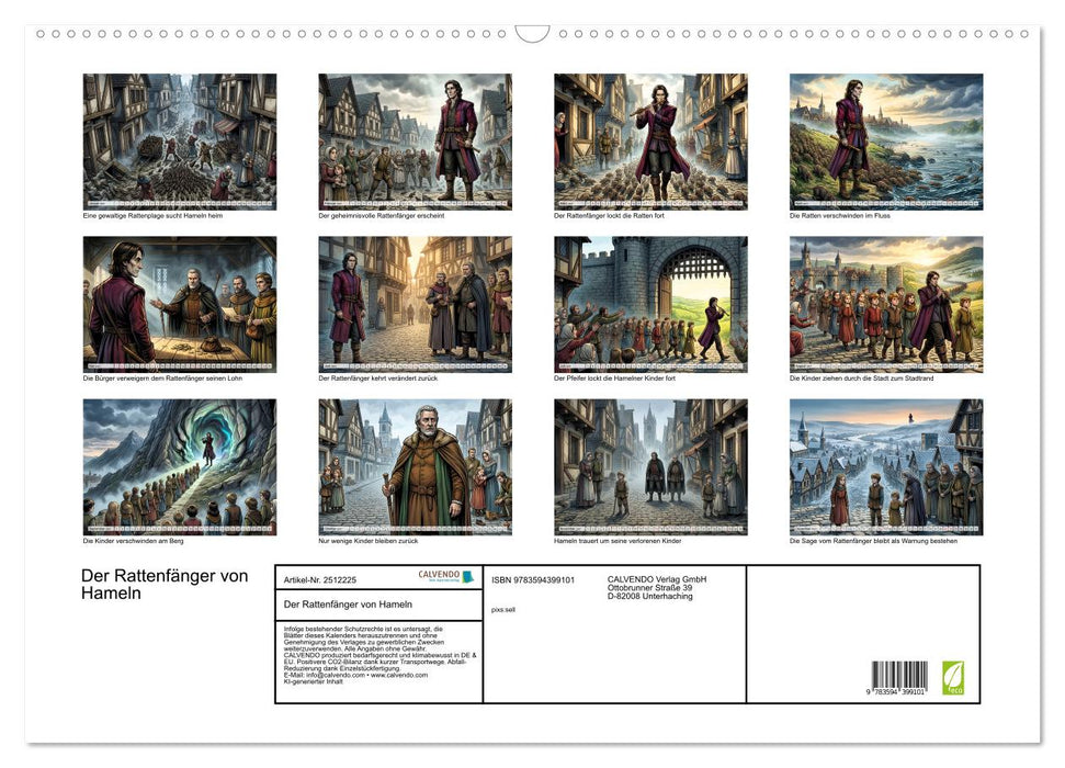 Der Rattenfänger von Hameln (CALVENDO Wandkalender 2027)