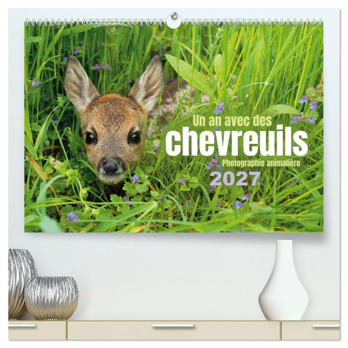 Un an avec des chevreuils (CALVENDO Calendrier supérieur 2027)