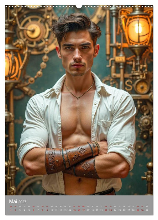 Verführerische Steampunk Gentlemen (CALVENDO Wandkalender 2027)