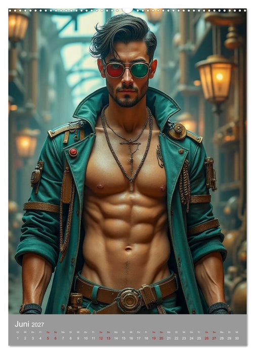 Verführerische Steampunk Gentlemen (CALVENDO Wandkalender 2027)