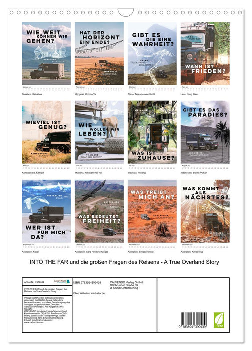 INTO THE FAR und die großen Fragen des Reisens - A True Overland Story (CALVENDO Wandkalender 2027)