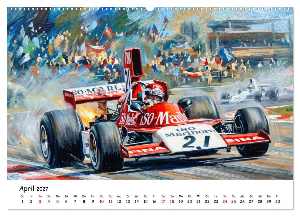 Racing in den 1970er Jahren (CALVENDO Wandkalender 2027)