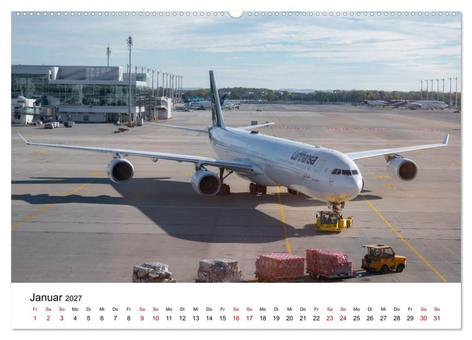 Airbus A340 Der fliegende Bleistift (CALVENDO Wandkalender 2027)