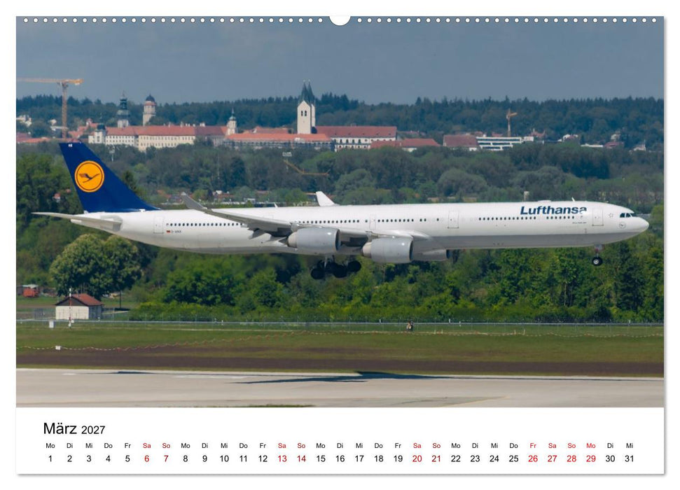 Airbus A340 Der fliegende Bleistift (CALVENDO Wandkalender 2027)