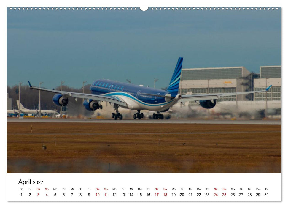 Airbus A340 Der fliegende Bleistift (CALVENDO Wandkalender 2027)