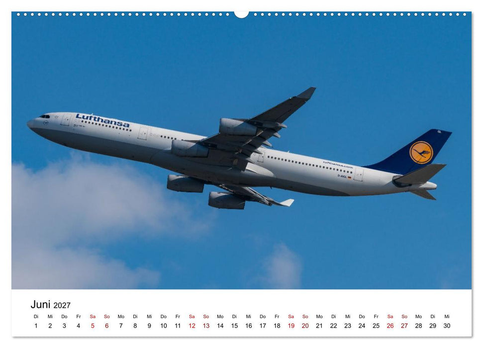 Airbus A340 Der fliegende Bleistift (CALVENDO Wandkalender 2027)