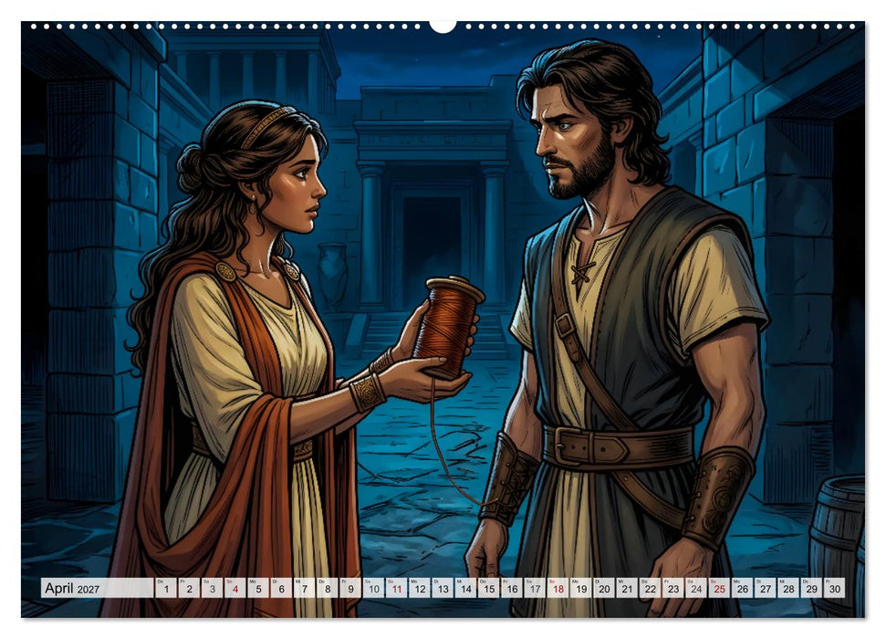 Theseus und der Minotaurus - Der Kampf im Labyrinth (CALVENDO Premium Wandkalender 2027)