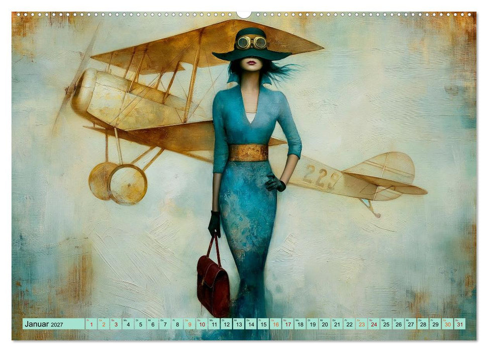 Mit Charme und Propeller (CALVENDO Premium Wandkalender 2027)