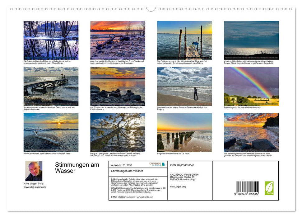 Stimmungen am Wasser (CALVENDO Wandkalender 2027)