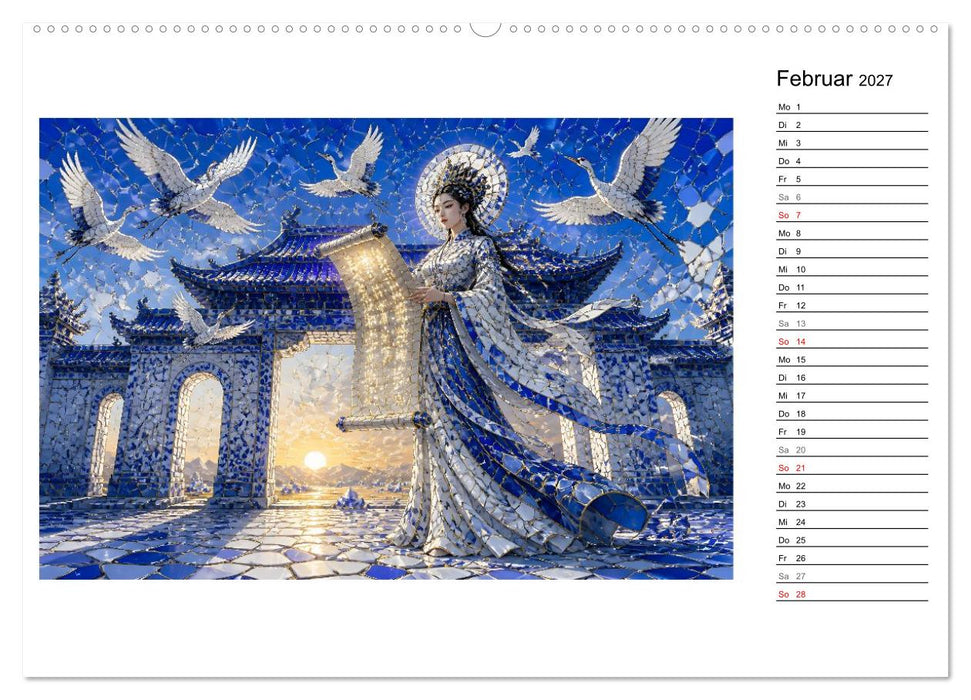 Kintsugi der Mondgöttin (CALVENDO Wandkalender 2027)