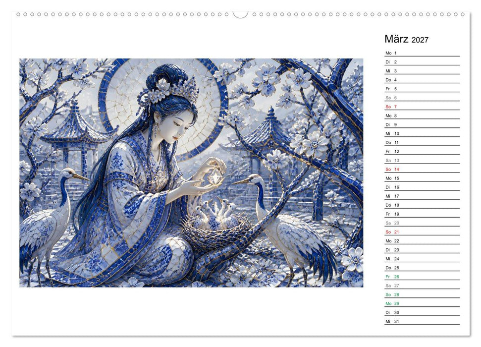 Kintsugi der Mondgöttin (CALVENDO Wandkalender 2027)