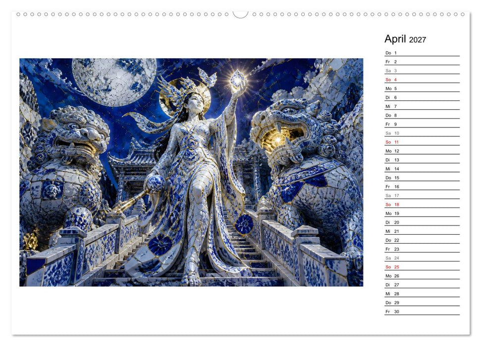 Kintsugi der Mondgöttin (CALVENDO Wandkalender 2027)