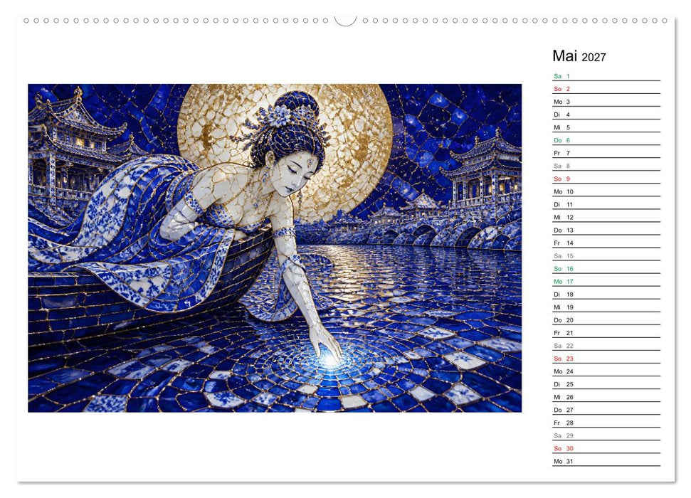 Kintsugi der Mondgöttin (CALVENDO Wandkalender 2027)