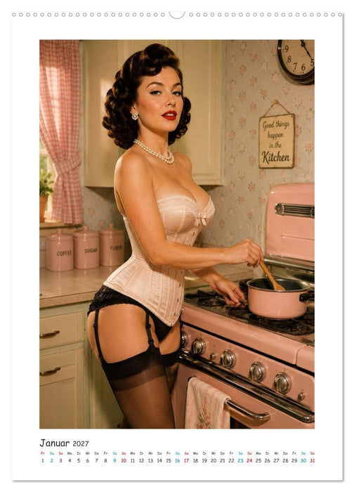 Retro Pin-ups im Fokus (CALVENDO Wandkalender 2027)