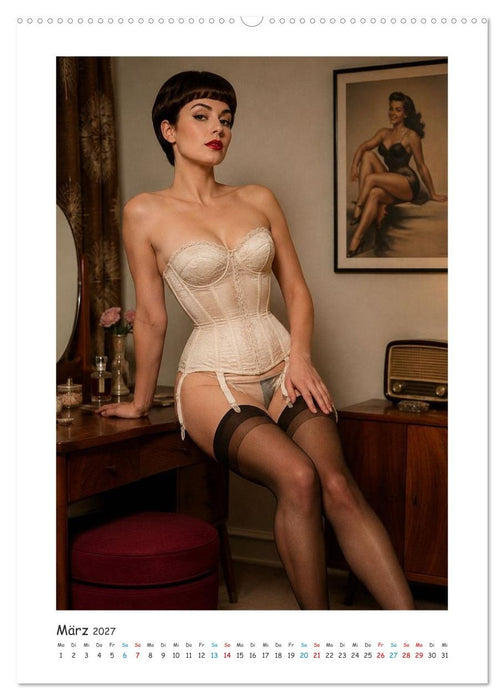 Retro Pin-ups im Fokus (CALVENDO Wandkalender 2027)