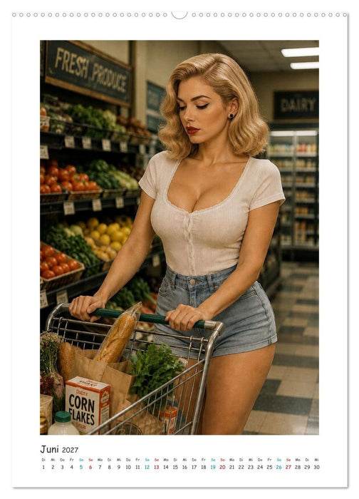 Retro Pin-ups im Fokus (CALVENDO Wandkalender 2027)