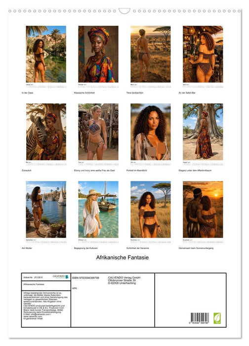Afrikanische Fantasie (CALVENDO Wandkalender 2027)