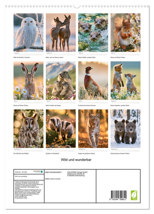 Wild und wunderbar (CALVENDO Premium Wandkalender 2027)