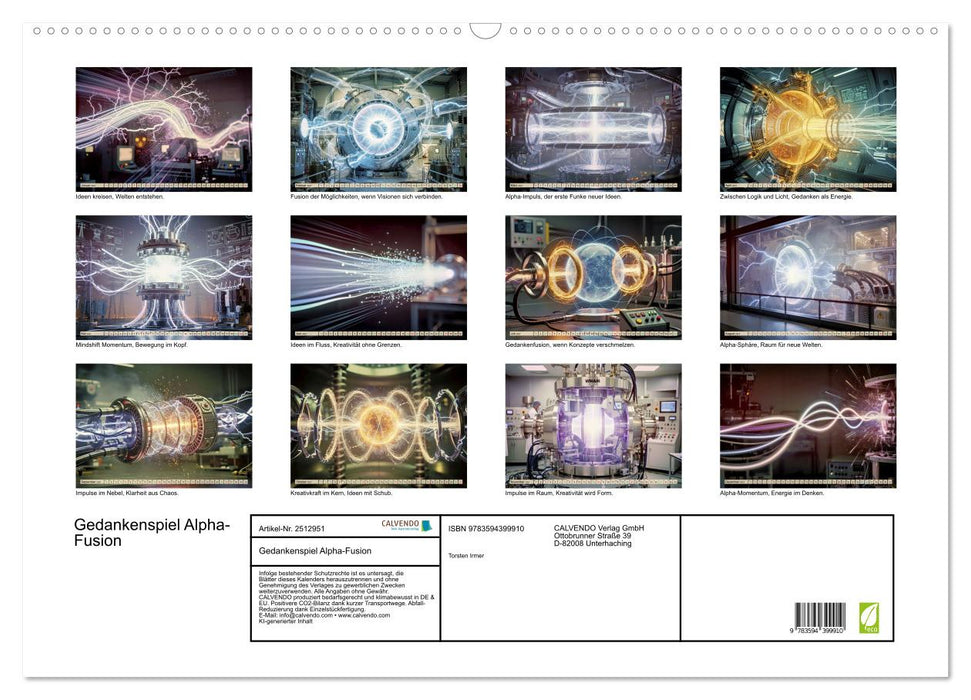 Gedankenspiel Alpha-Fusion (CALVENDO Wandkalender 2027)