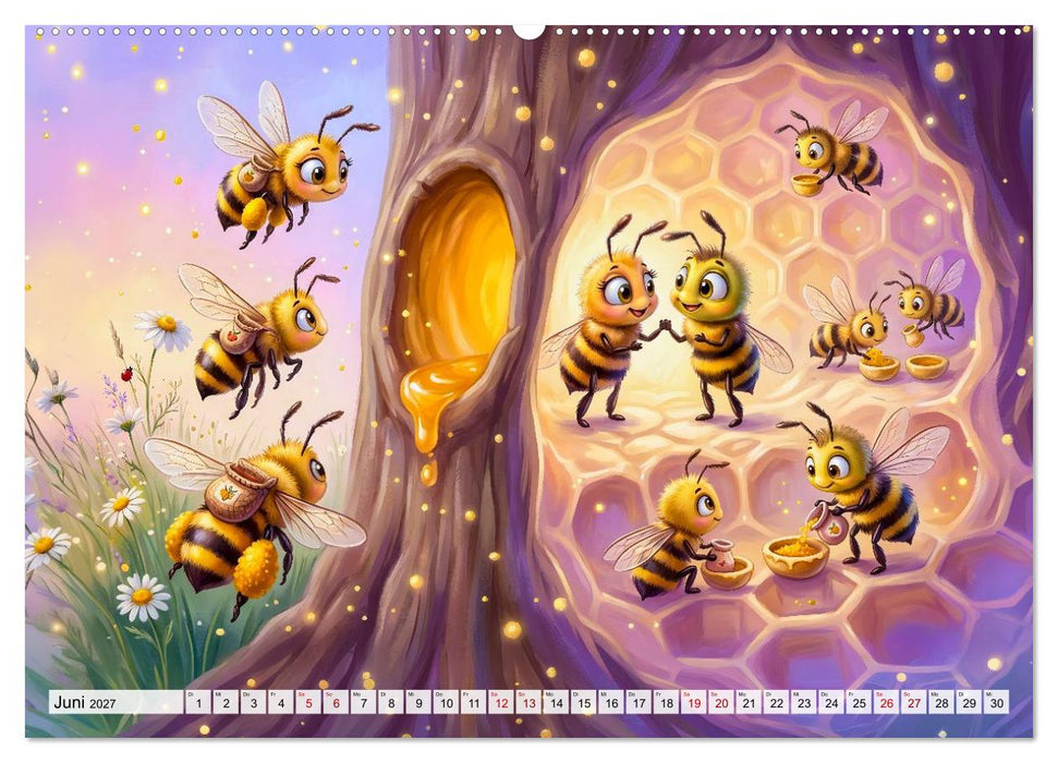 Das Bienenjahr - Von Blüten, Bienenstock und Honig (CALVENDO Premium Wandkalender 2027)