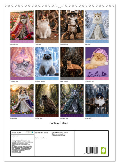 Fantasy Katzen (CALVENDO Wandkalender 2027)