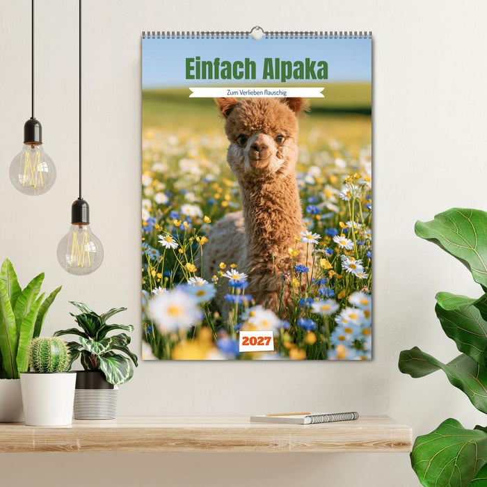 Einfach Alpaka (CALVENDO Wandkalender 2027)