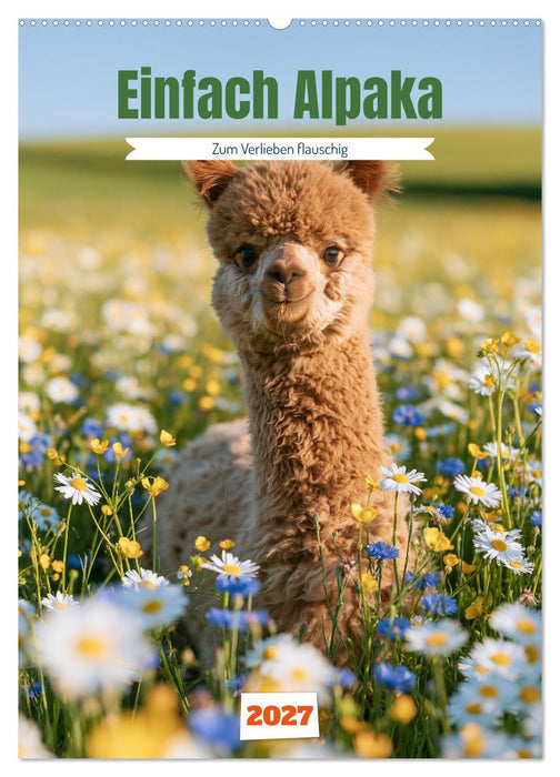 Einfach Alpaka (CALVENDO Wandkalender 2027)
