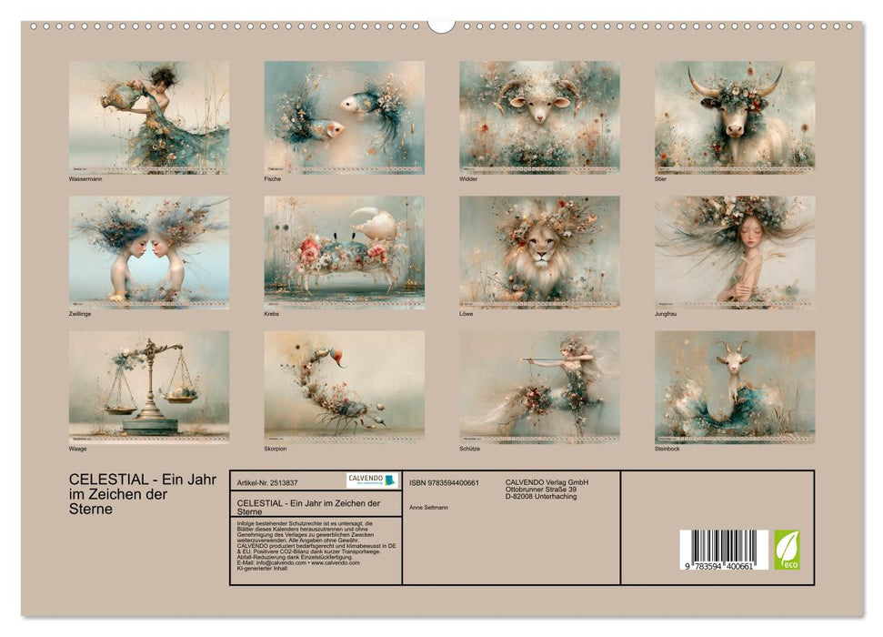 CELESTIAL - Ein Jahr im Zeichen der Sterne (CALVENDO Premium Wandkalender 2027)