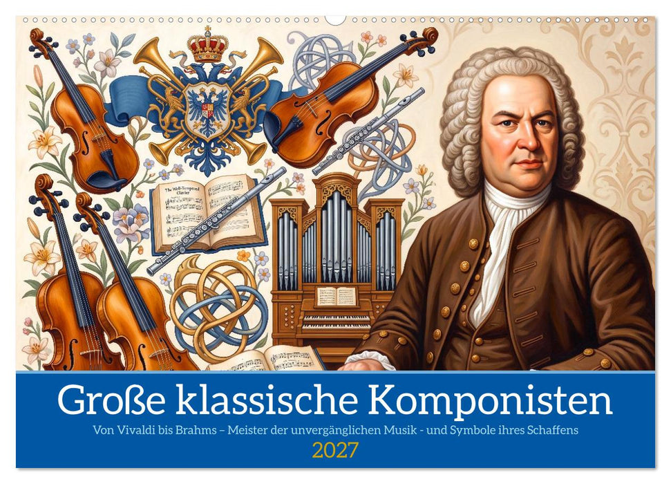 Große klassische Komponisten (CALVENDO Wandkalender 2027)