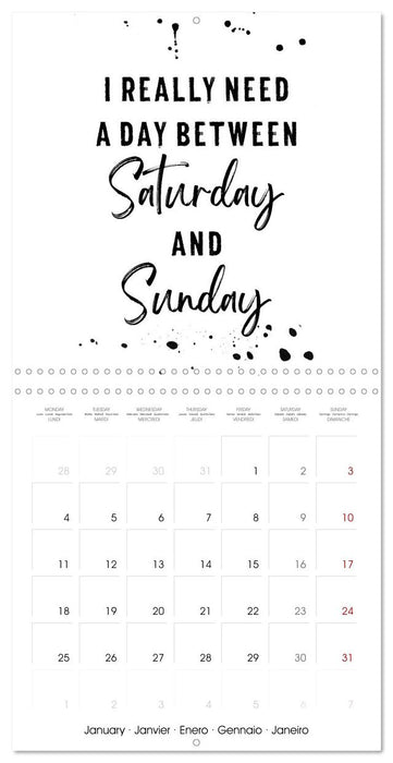 Funny and cheeky quotes (CALVENDO Monthly Calendar 2027)