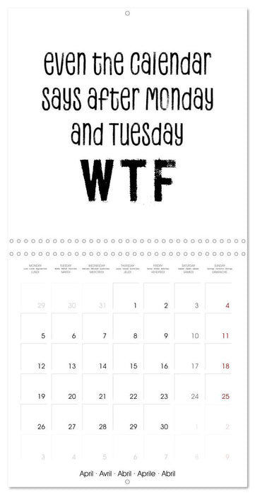 Funny and cheeky quotes (CALVENDO Monthly Calendar 2027)