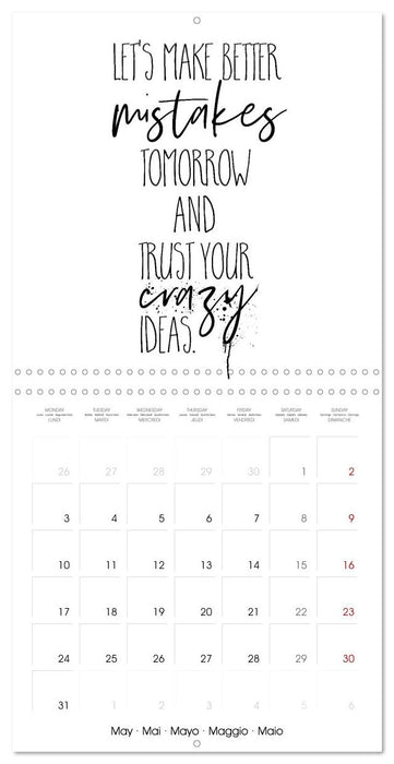 Funny and cheeky quotes (CALVENDO Monthly Calendar 2027)