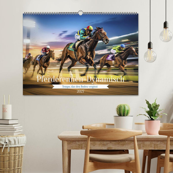 Pferderennen-Dynamisch (CALVENDO Wandkalender 2027)