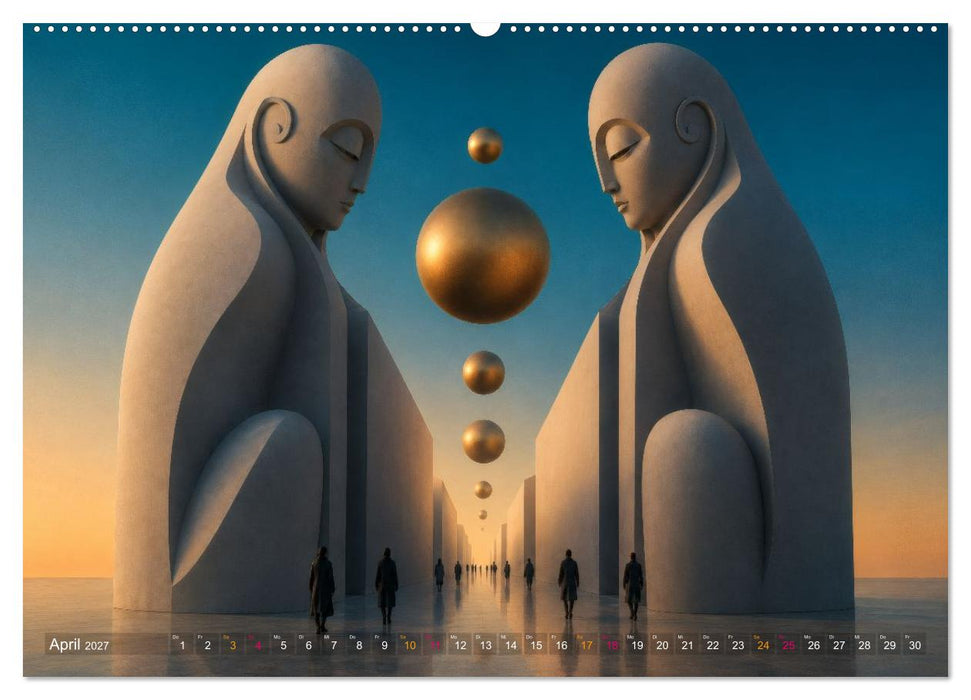 Skulpturen der Träume - Licht, Form und Bewegung (CALVENDO Premium Wandkalender 2027)