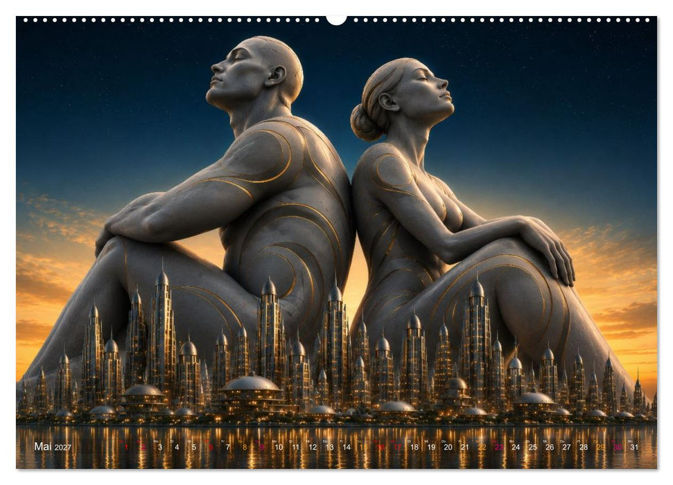 Skulpturen der Träume - Licht, Form und Bewegung (CALVENDO Premium Wandkalender 2027)