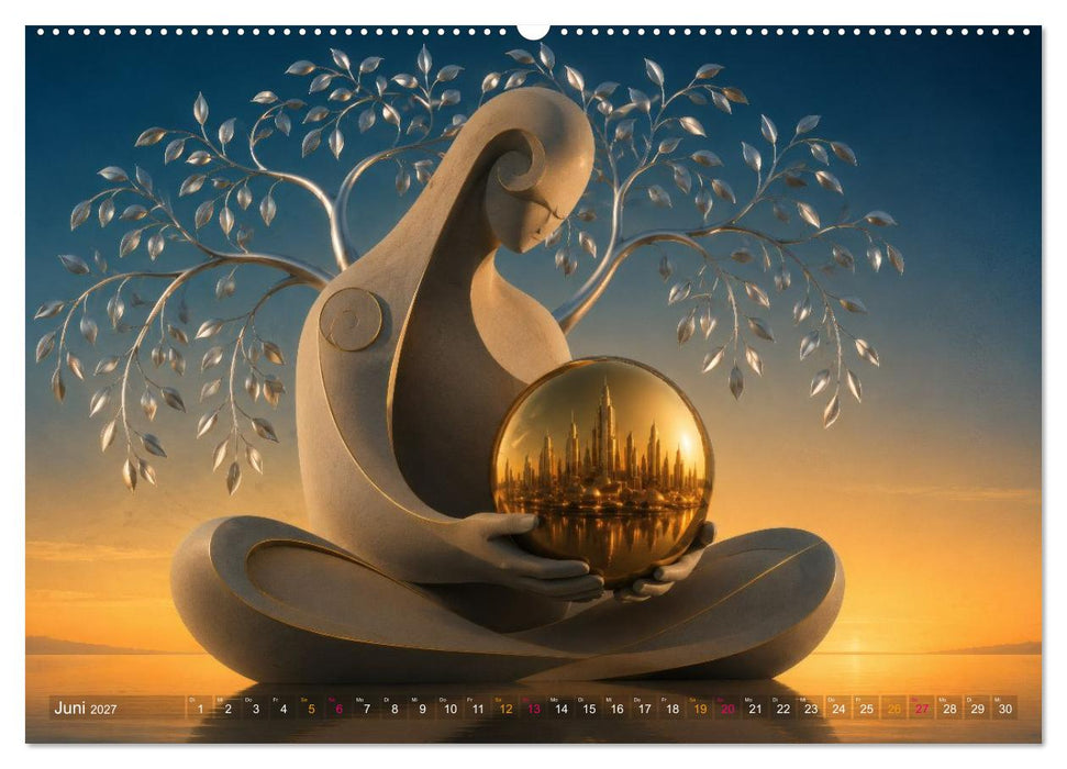 Skulpturen der Träume - Licht, Form und Bewegung (CALVENDO Premium Wandkalender 2027)