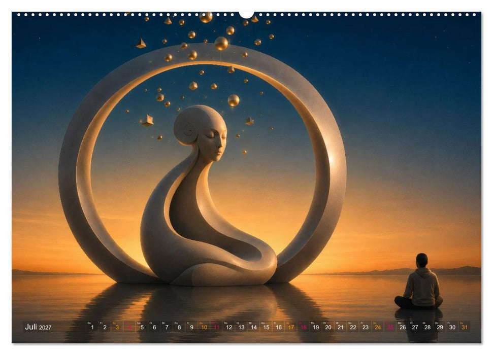 Skulpturen der Träume - Licht, Form und Bewegung (CALVENDO Premium Wandkalender 2027)