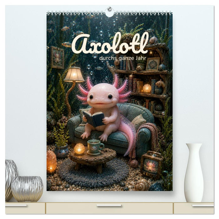Axolotl durchs ganze Jahr (CALVENDO Premium Wandkalender 2027)